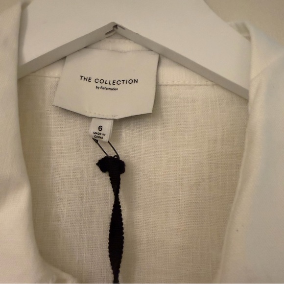 NWT Reformation Collection Cavell Dress in White - Picture 4 of 7